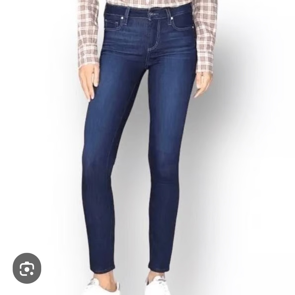 Paige Verdugo Ankle Jeans Women's Size 25 Dark Palmo Wash Low Rise